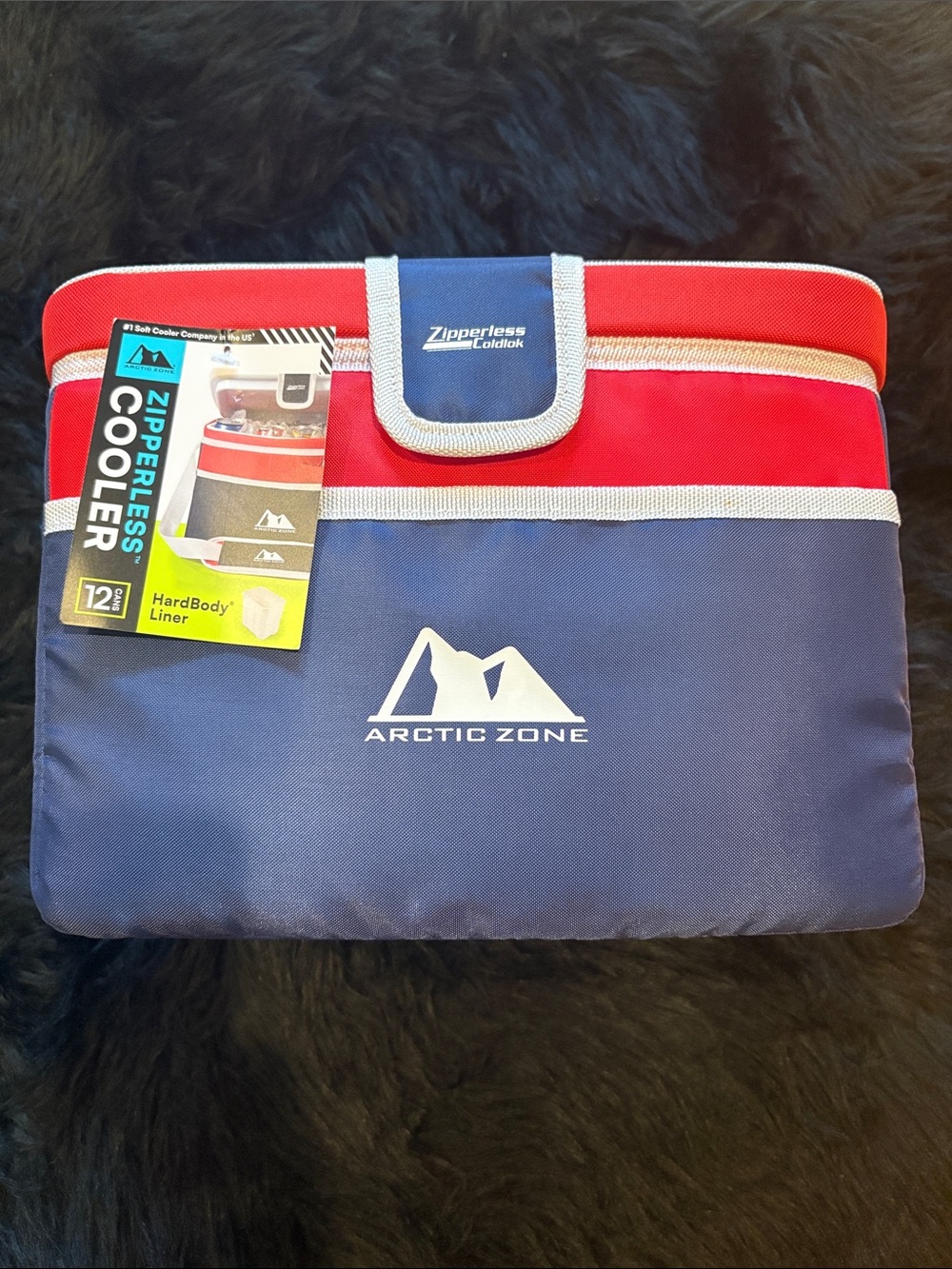 Arctic Zone Zipperless Cooler Bag - Red & Navy